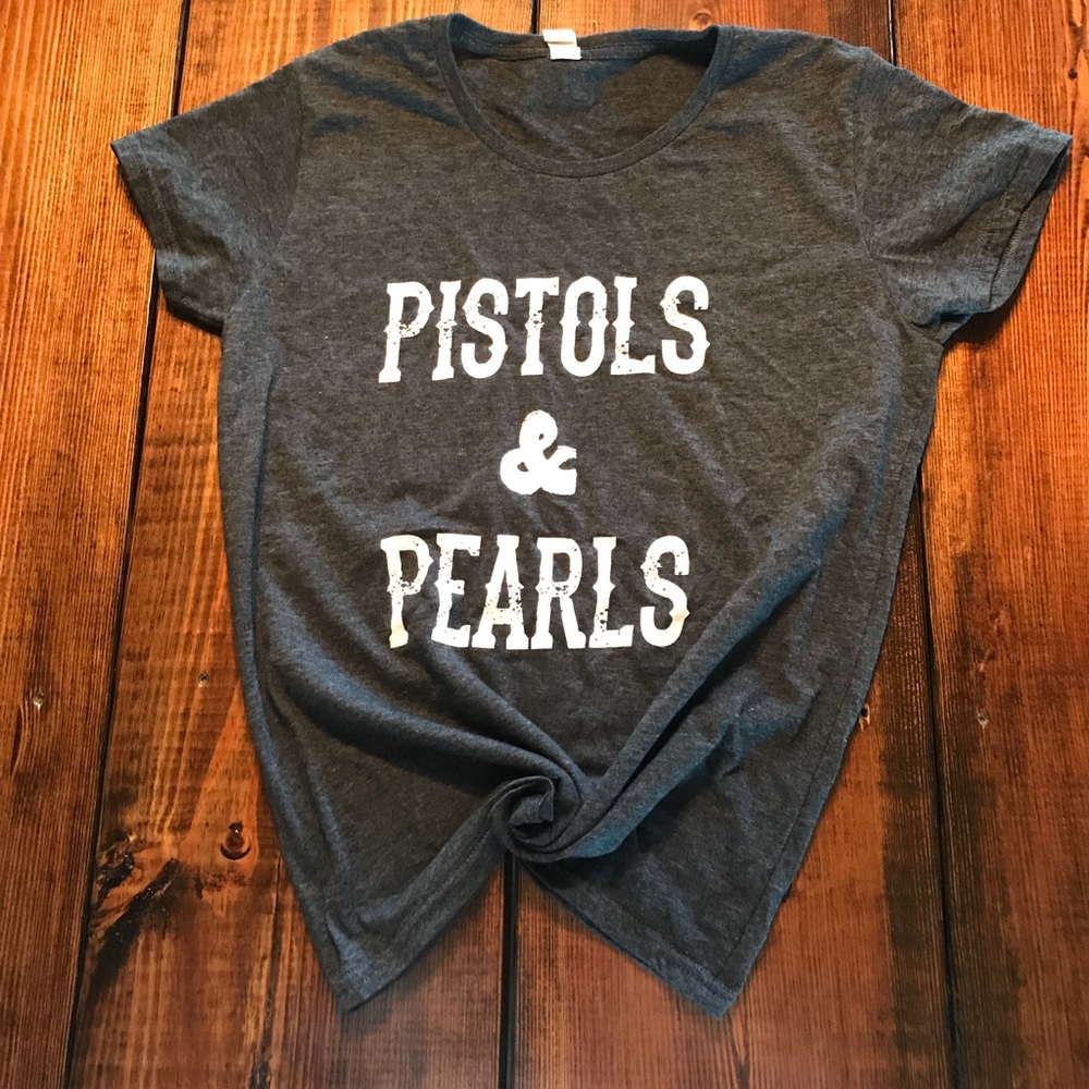 Pistols & Pearls tee